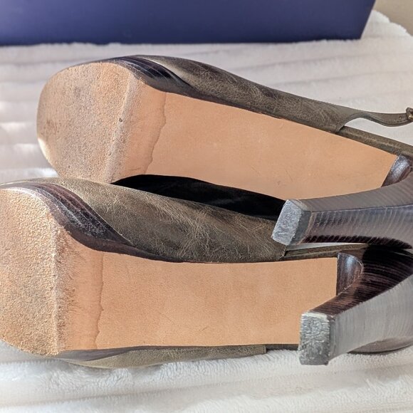 Stuart Weitzman Platform Peep-toe Heels Size 7 - Picture 6 of 8